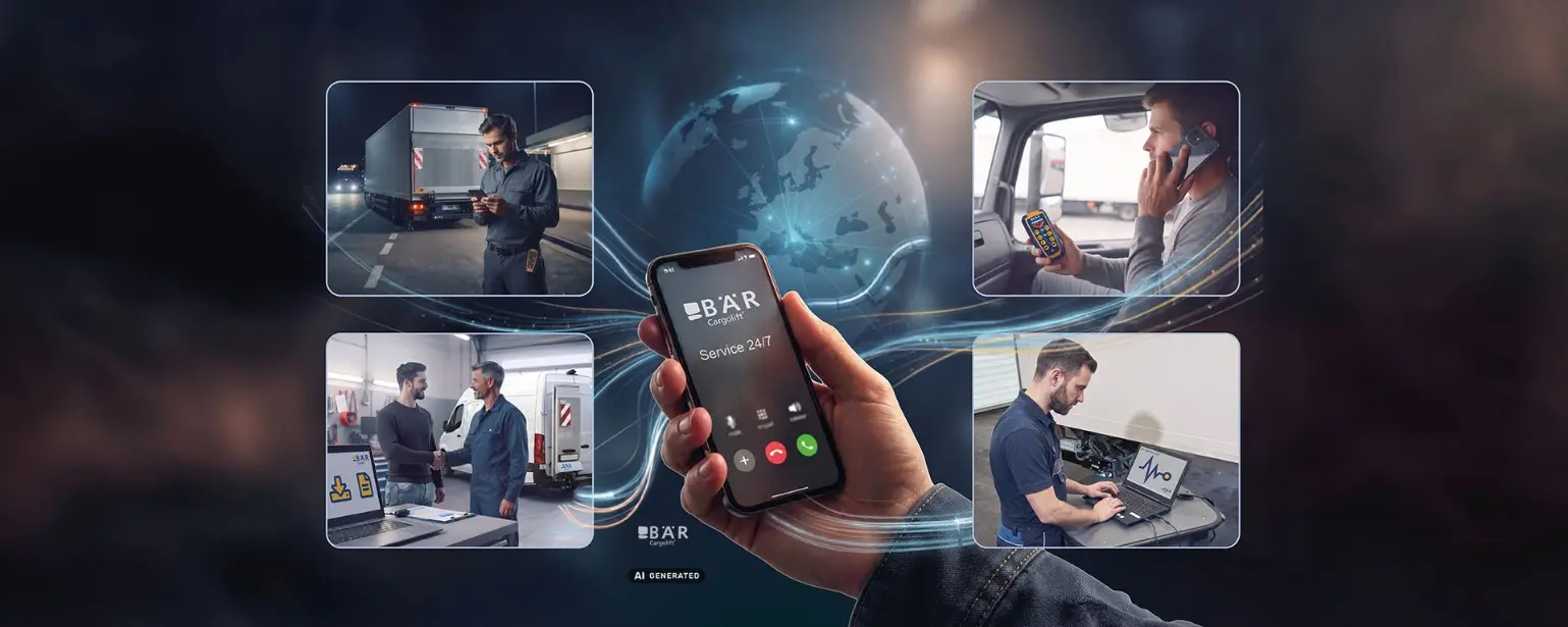 Quatre situations d'appel illustrent les déclencheurs d'un appel au Service 24/7 de Bar Cargolift